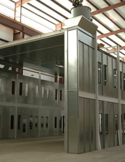 RTT Engineered Solutions Modified Downdraft Paint Booth