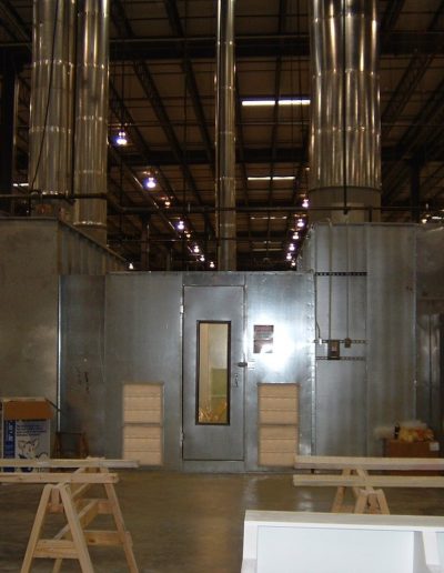 RTT Engineered Solutions Enclosed Industrial Paint Booth