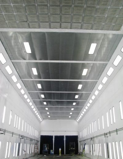 RTT Engineered Solutions Modified Downdraft Paint Booth